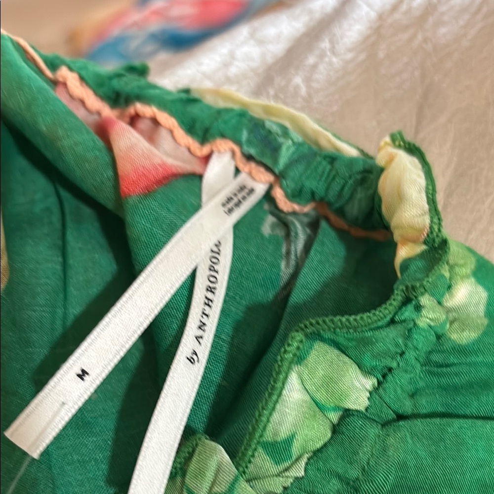 Anthropologie Green Sundress Maxi with Spaghetti Straps - Picture 7 of 9